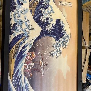 Japanese Wave Art Print One Piece scroll